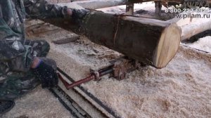 Зажимы для бревна при пилении на дисковой пилораме pilam.ru