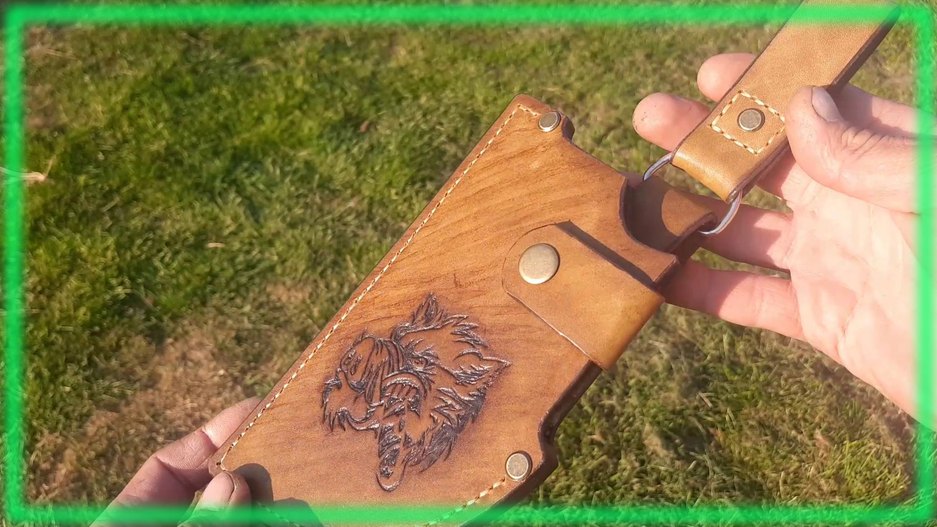 Ножны для топорика Тиснение рисунка смотреть онлайн