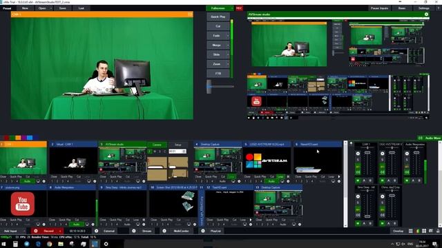 Как пользоваться VMIX? Интерфейс.
