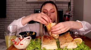 MUKBANG | Домашняя шаурма, картофель | shawarma (rolls) не ASMR