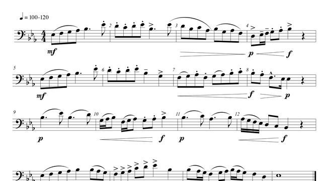 Trombone Baritone 100 BPM смотреть онлайн