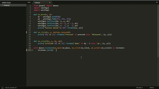 Как рисовать на рабочем столе Windows? Приложение на Python смотреть онлайн