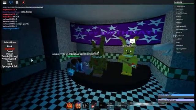 Наша дискотека в Роблокс на карте Nights at Freddy`s [RP Game] смотреть онлайн