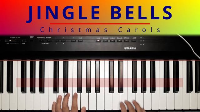 Jingle Bells - Christmas Carols || How to play piano смотреть онлайн