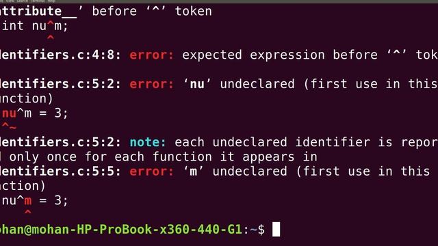 Rules For Identifiers Explained with a snippet of C codes. смотреть онлайн