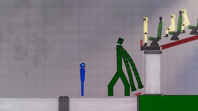 GREEN VS BLUE Who Is Stronger? - Roblox Rainbow Friends - People Playground смотреть онлайн