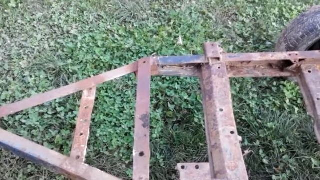 Самодельный прицеп к минитрактору. Часть 1. смотреть онлайн