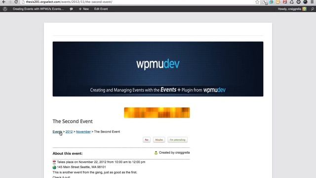 Create and Manage Events in WordPress with Events Plus plugin from WPMU смотреть онлайн