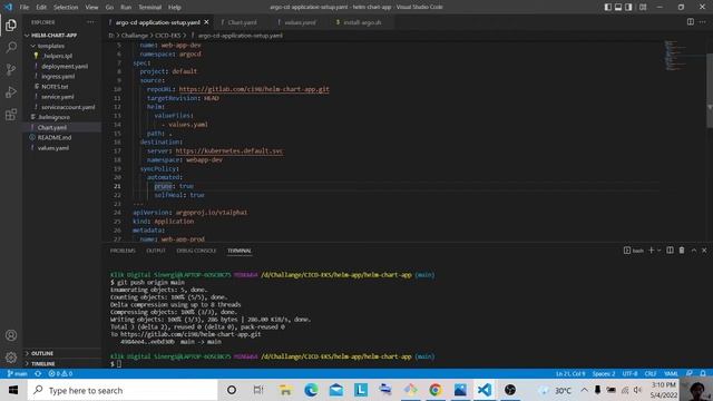 Deploy Aplikasi ke Amazon EKS Cluster dengan Argo CD & Gitlab CI смотреть онлайн