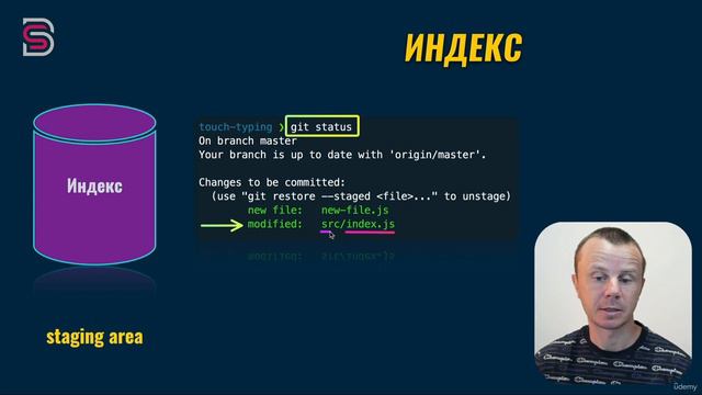 Курс по Git и GitHub. Индекс (staging area) смотреть онлайн