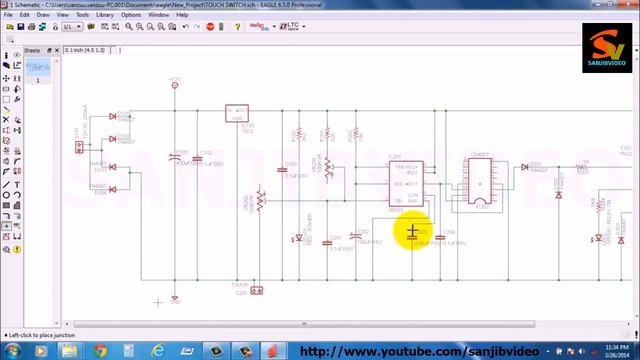 EAGLE # 6 of 12 : CHECK / FIX ERC ERROR : How To Design Circuit : смотреть онлайн