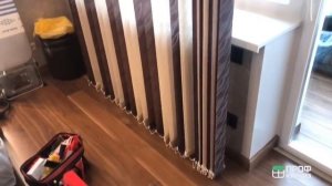 Вертикальные жалюзи с электроприводом.