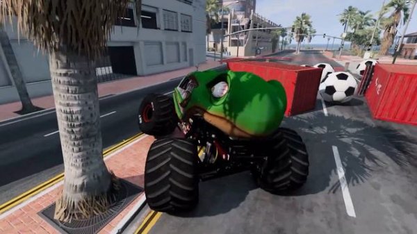Monster Truck Crash Battle - BeamNG Drive | Griff's Garage