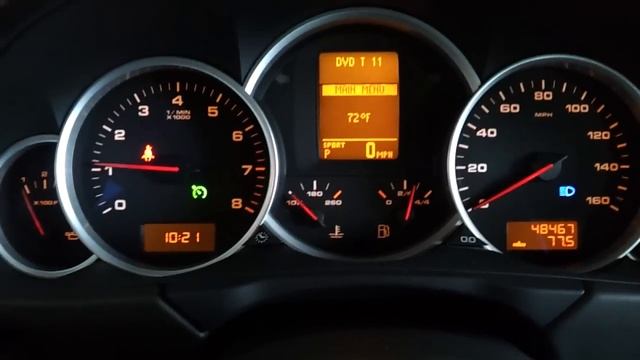 Porsche Cayenne GTS engine start after coldest night in March смотреть онлайн