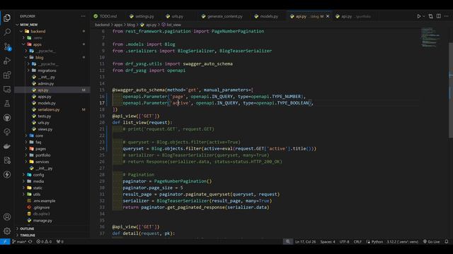 Добавляем кастомные параметры к Swagger (DRF + drf-yasg) смотреть онлайн