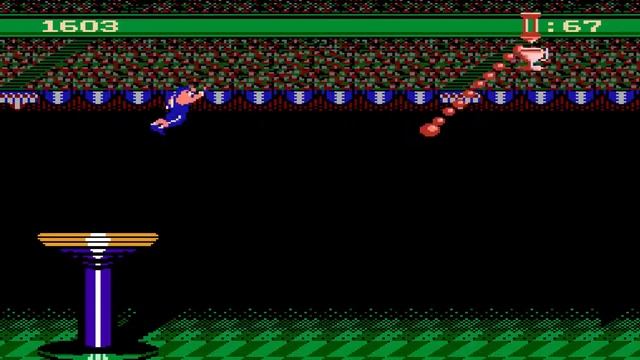 NES: American Gladiators: Human Cannonball Level 4 Walkthrough [HD] смотреть онлайн