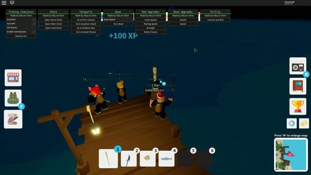 [OP] Roblox Script: Fishing Simulator | Free Gamepasses, OP Autofarm, & ETC | OP GUI! смотреть онлайн
