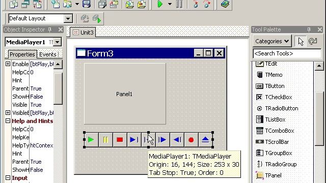 Изучаем Borland Delphi 8. Урок 32. Программа Медиа Плеер. Определение компонентов смотреть онлайн