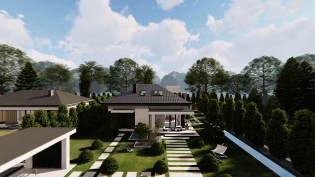 Z479 Дом с мансардой, гаражом на одну машину и четырехскатной кровлей