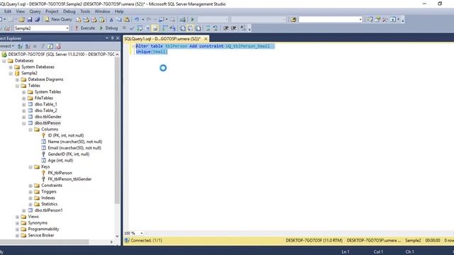 [Urdu/Hindi] Part # 9 || Unique key Constraint in SQL Server смотреть онлайн