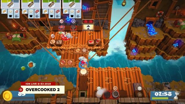 Overcooked 2 Gameplay Demo - IGN Live E3 2018 смотреть онлайн