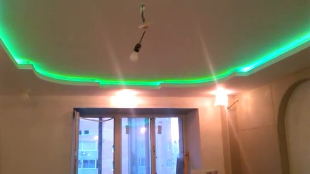 Потолок из Гипсокартона со светодиодной подсветкой смотреть онлайн