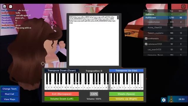 How to play Fur Elise on Roblox piano (notes in sheets) смотреть онлайн