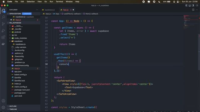 Building a React Native Supabase application - #1 React Native setting up Supabase смотреть онлайн