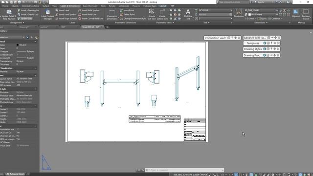 DETALLADO DE ESTRUCTURA EN AUTOCAD ADVANCE STEEL USANDO SOLO CAMARAS смотреть онлайн