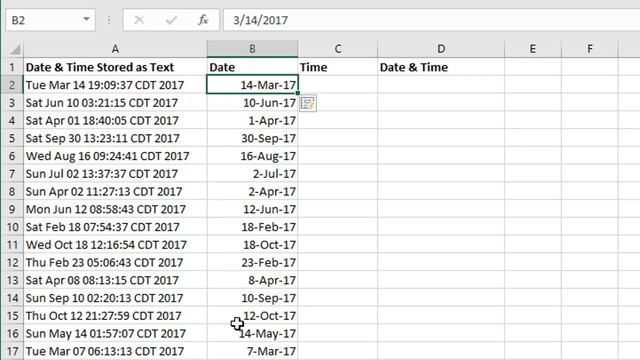 Convert Text to Dates with Flash Fill - Excel Data Cleansing Challenge смотреть онлайн