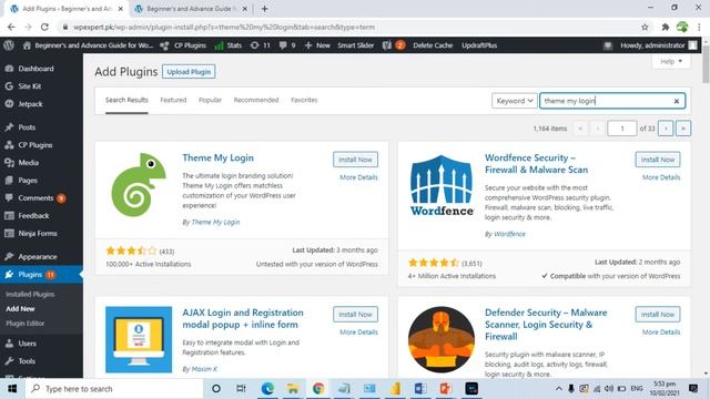 Custom Login & Signup Page for WordPress – Urdu Tutorial | WP Expert WordPress Part-023 смотреть онлайн