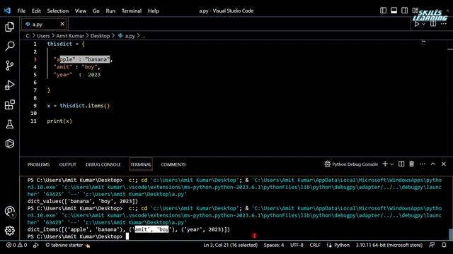 Lecture - 09 How many types of dictionary are there in Python,Why use dictionaries in Python? смотреть онлайн