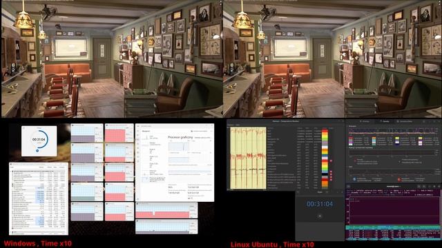 Blender 4.0 Render Benchmark 4K GPU, Windows 11 or Ubuntu 22.04 , which is faster? смотреть онлайн