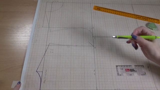 Выкройка. Как построить выкройку без вытачек. Новая версия. Выкройка для трикотажа. смотреть онлайн