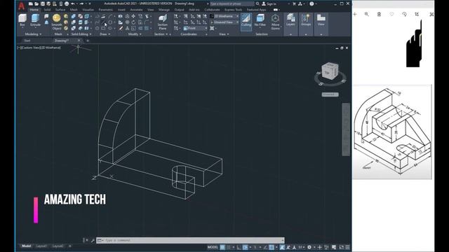 AutoCAD 2021 | 3D CAD | How to create Mechanical Model in autocad 2021 смотреть онлайн
