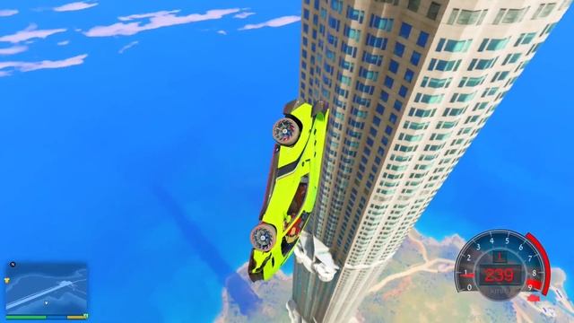 GTA 5: Indian Cars Vs Super Cars | IMPOSSIBLE +90,000ft HIGH Twin Tower jump Challenge | GTA 5 MODS смотреть онлайн