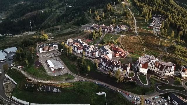 Красная поляна. Горная Олимпийская Деревня (Olympic Village Krasnaya Polyana Sochi Russia) смотреть онлайн