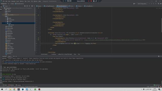 Верстка клона instagram на react native cli, typescript Для новичков, урок 4 смотреть онлайн