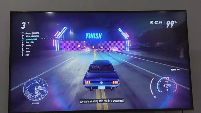 NFS Heat PS4 slim Gameplay HDR(Samsung 43" 4k display)"Make a name"Story Walkthrough.Ford Mustang'6 смотреть онлайн