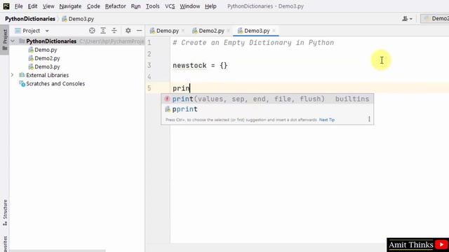 Create an Empty Dictionary in Python смотреть онлайн