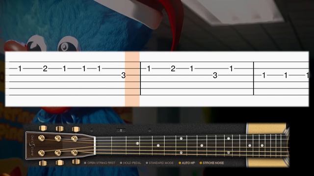 Christmas in Playtime Co. - Poppy Playtime - Guitar tutorial (TAB) смотреть онлайн