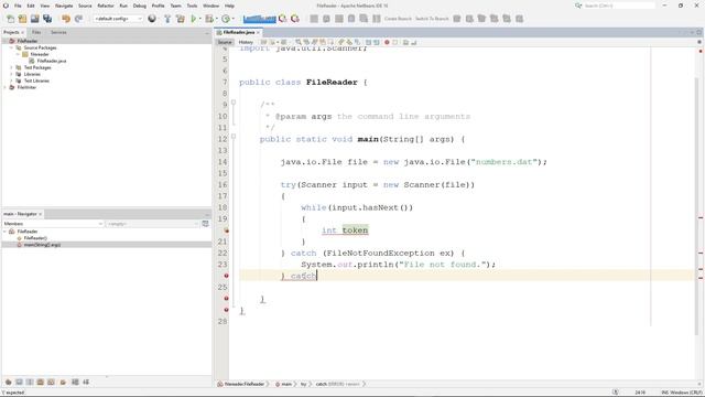 Java File Read Example смотреть онлайн
