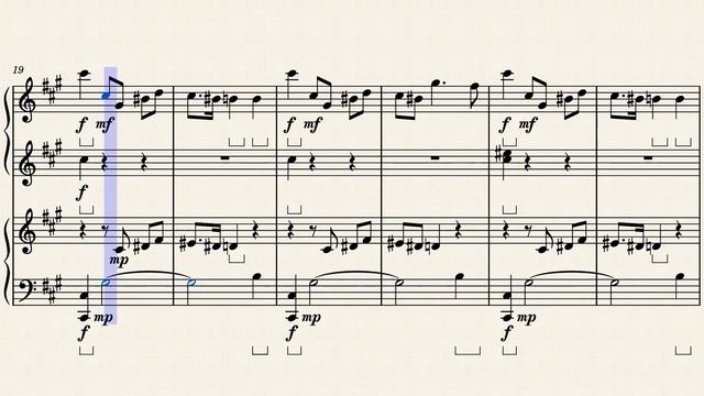 Chopin Mazurka Op.6-1 for 4 hands смотреть онлайн