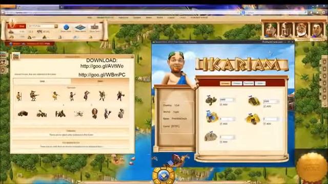 Бесплатные игры онлайн Ikariam Cheats смотреть онлайн