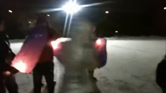 Запуск небесных фонариков г Москва наши в городе! смотреть онлайн