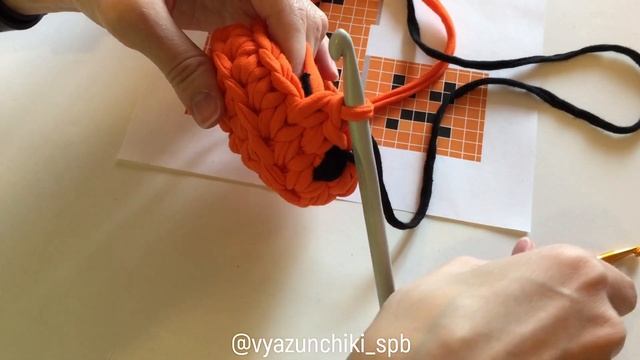 Мастер-класс по корзинке Halloween. Crochet halloween basket video смотреть онлайн