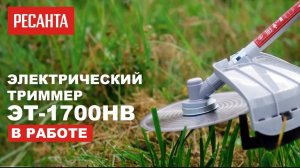 Электрический триммер Ресанта ЭТ-1700НВ в работе | Работаем триммером Ресанта
