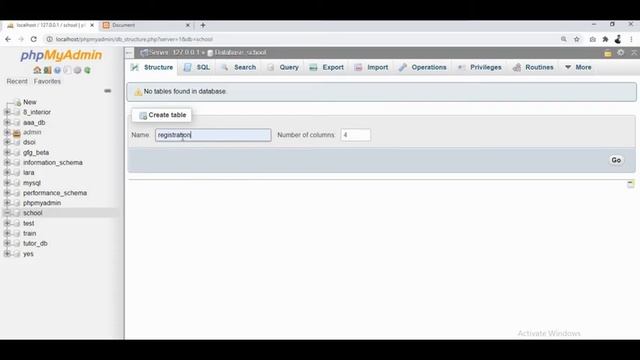 PHP Tutorial #18 - How to Create database and tabel in mysql смотреть онлайн