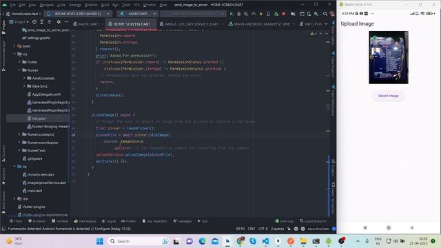 Send Image File to server using post api with Dio in Flutter смотреть онлайн