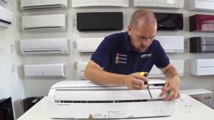 Как снять крышку сплит-системы Haier Leader